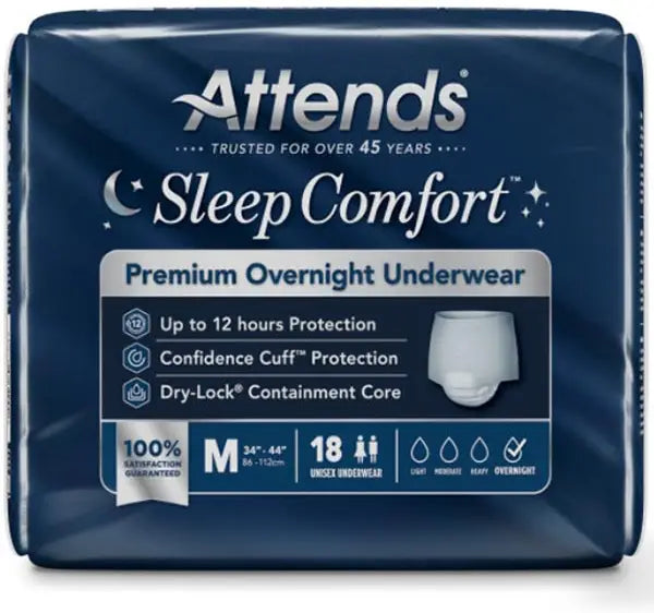 Attends Sleep Comfort Premium Overnight Underwear