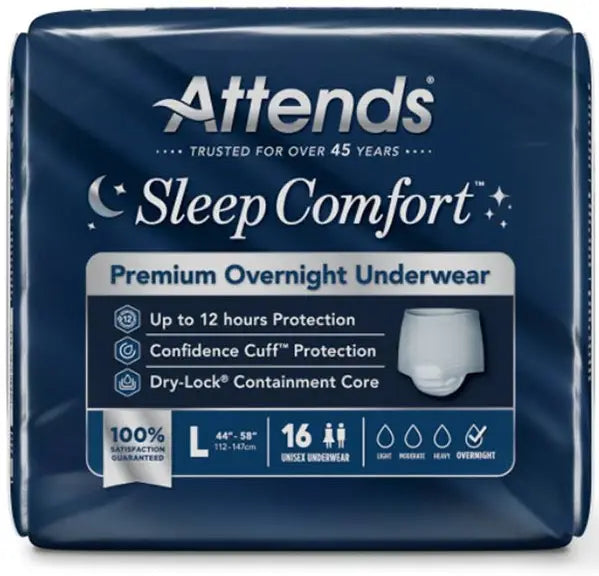 Attends Sleep Comfort Premium Overnight Underwear