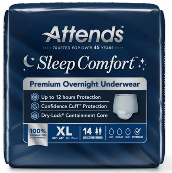 Attends Sleep Comfort Premium Overnight Underwear