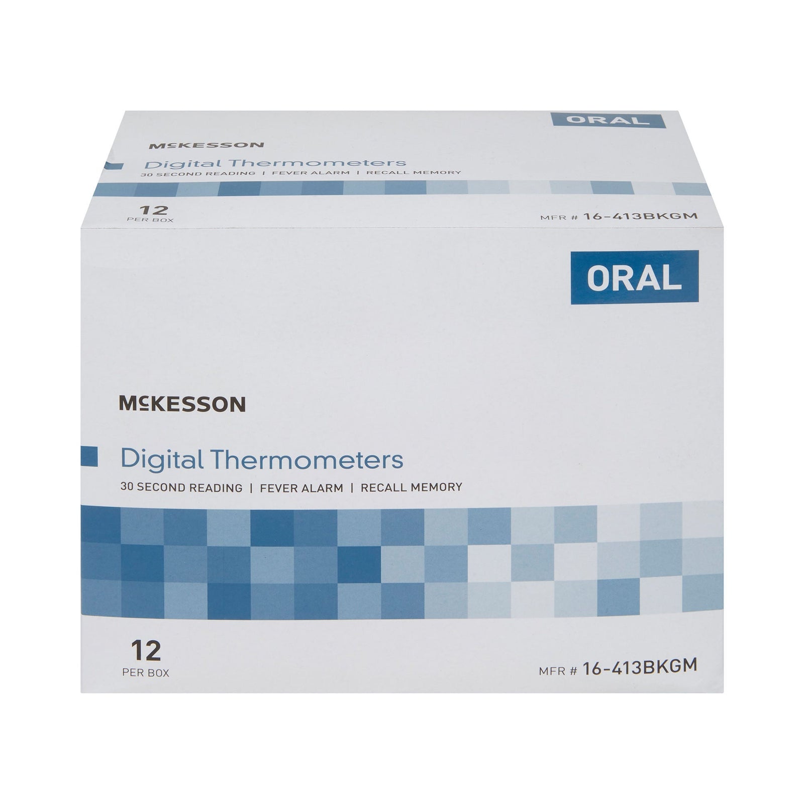 McKesson 16-413BKGM Digital Oral Thermometer Kit