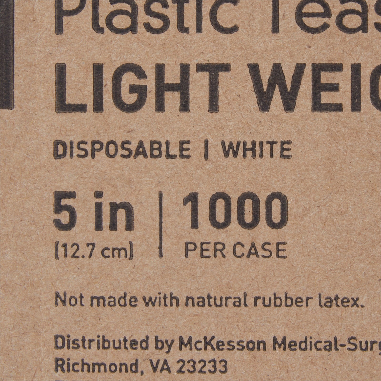 McKesson 5-Inch White Polypropylene Teaspoon