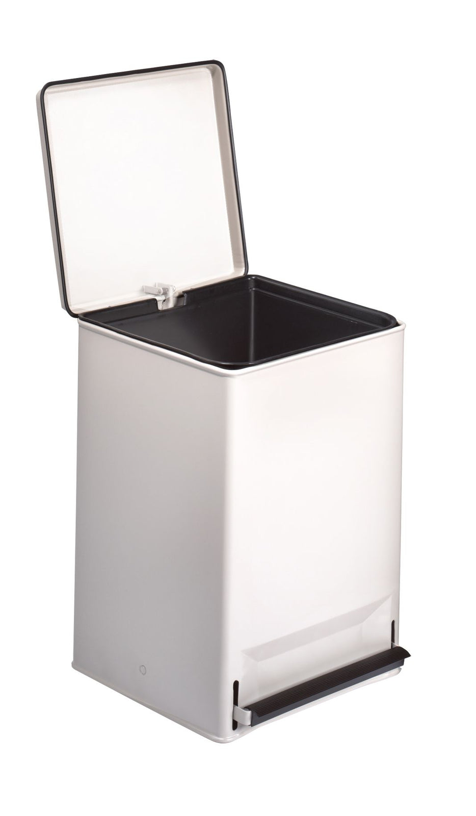 THE BREWER COMPA 32-Gallon Step Waste Can, White