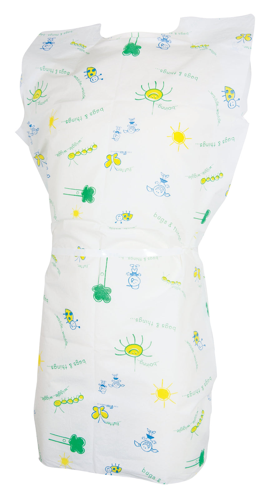McKesson Fabricel Print Exam Gown, Bugs Print, 21 x 36 Inch