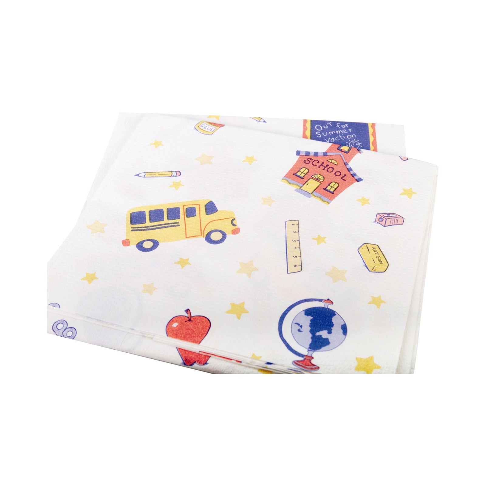 McKesson Schooltime Print 2-Ply Poly Towel, 13 x 18 Inch
