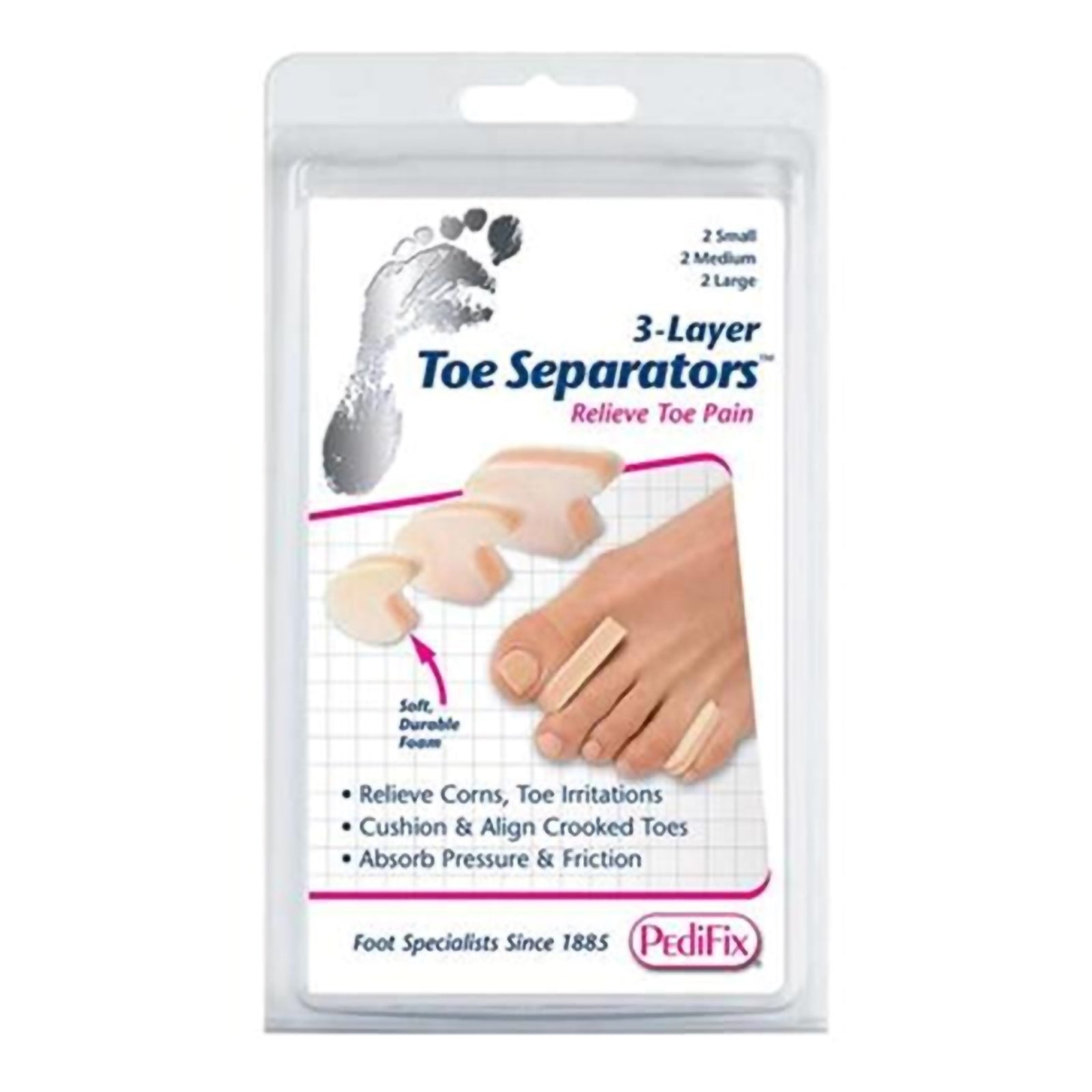 PediFix® Toe Spacer Small/Medium/Large Without Fastening