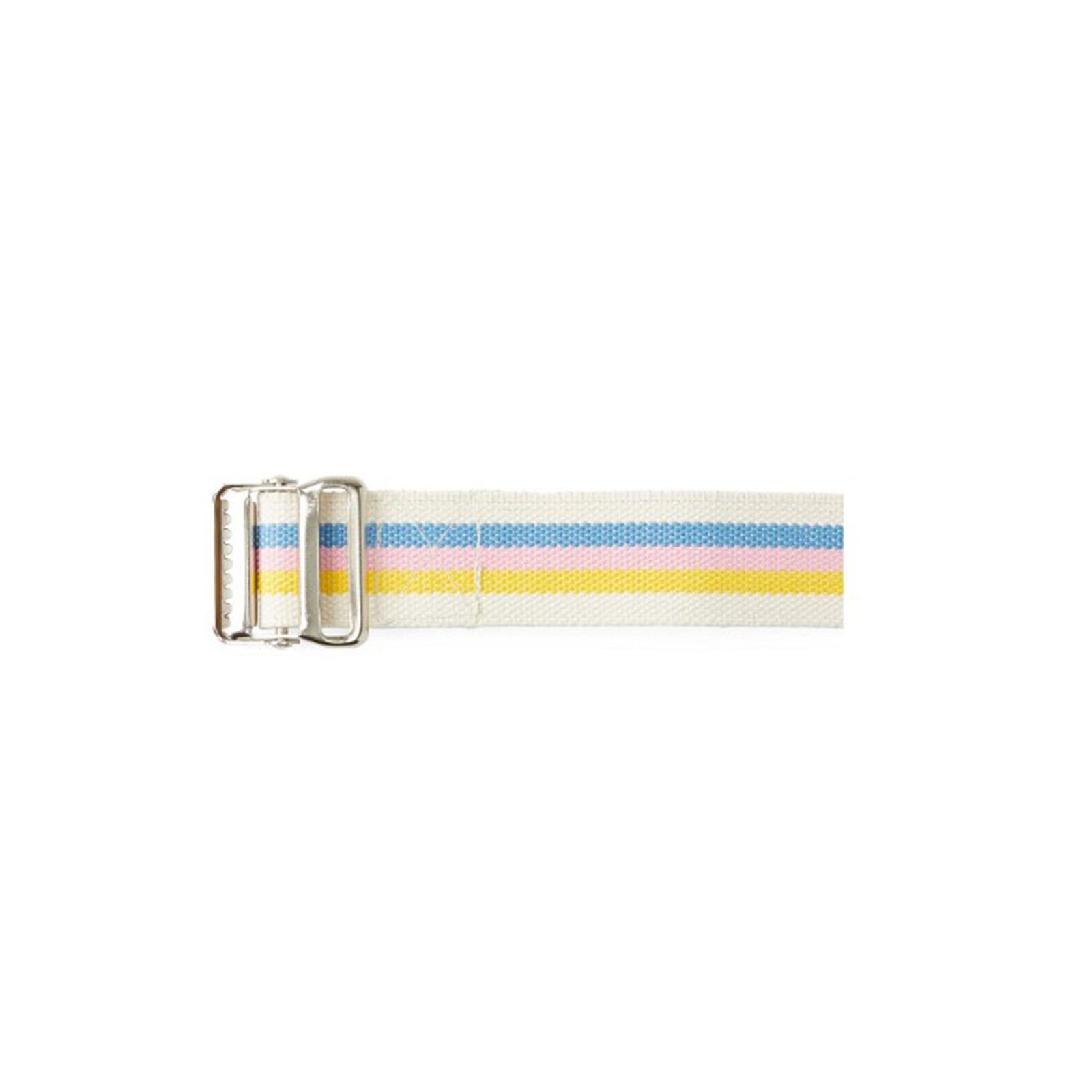 Medline Cotton Gait Belt with Metal Buckle - 60" Length, 2" Width, Pastel Stripe