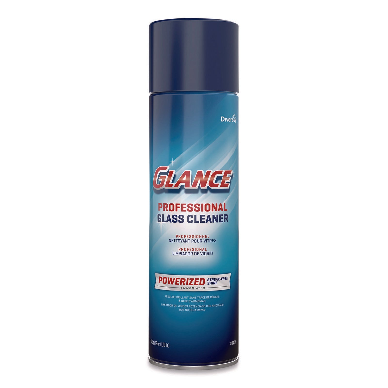 Diversey Glance Ammoniated Glass & Surface Cleaner Aerosol Spray 19 oz