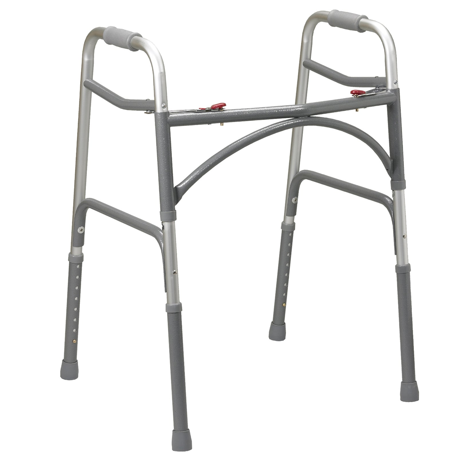 Drive Bariatric Dual Release Folding Walker - Adjustable Height 32-39 Inches