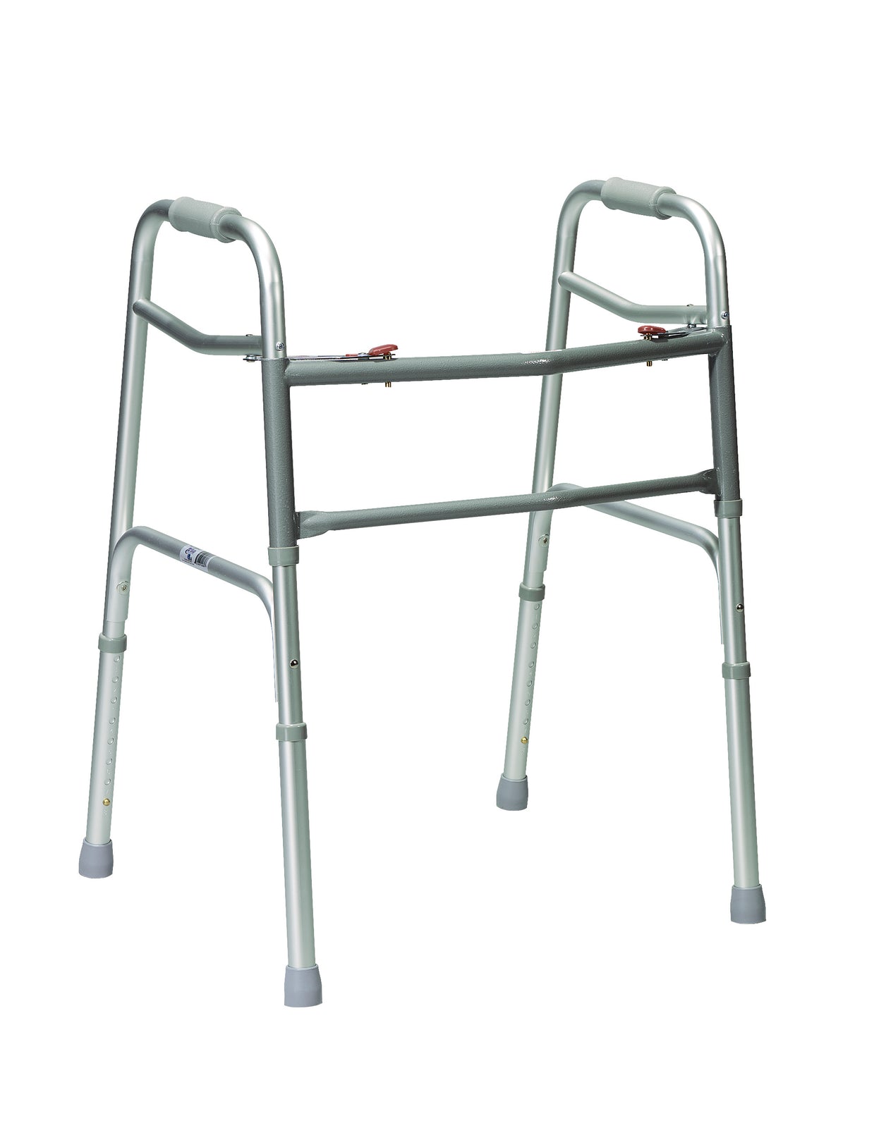 Drive Bariatric Dual Release Folding Walker - Adjustable Height 32-39 Inches