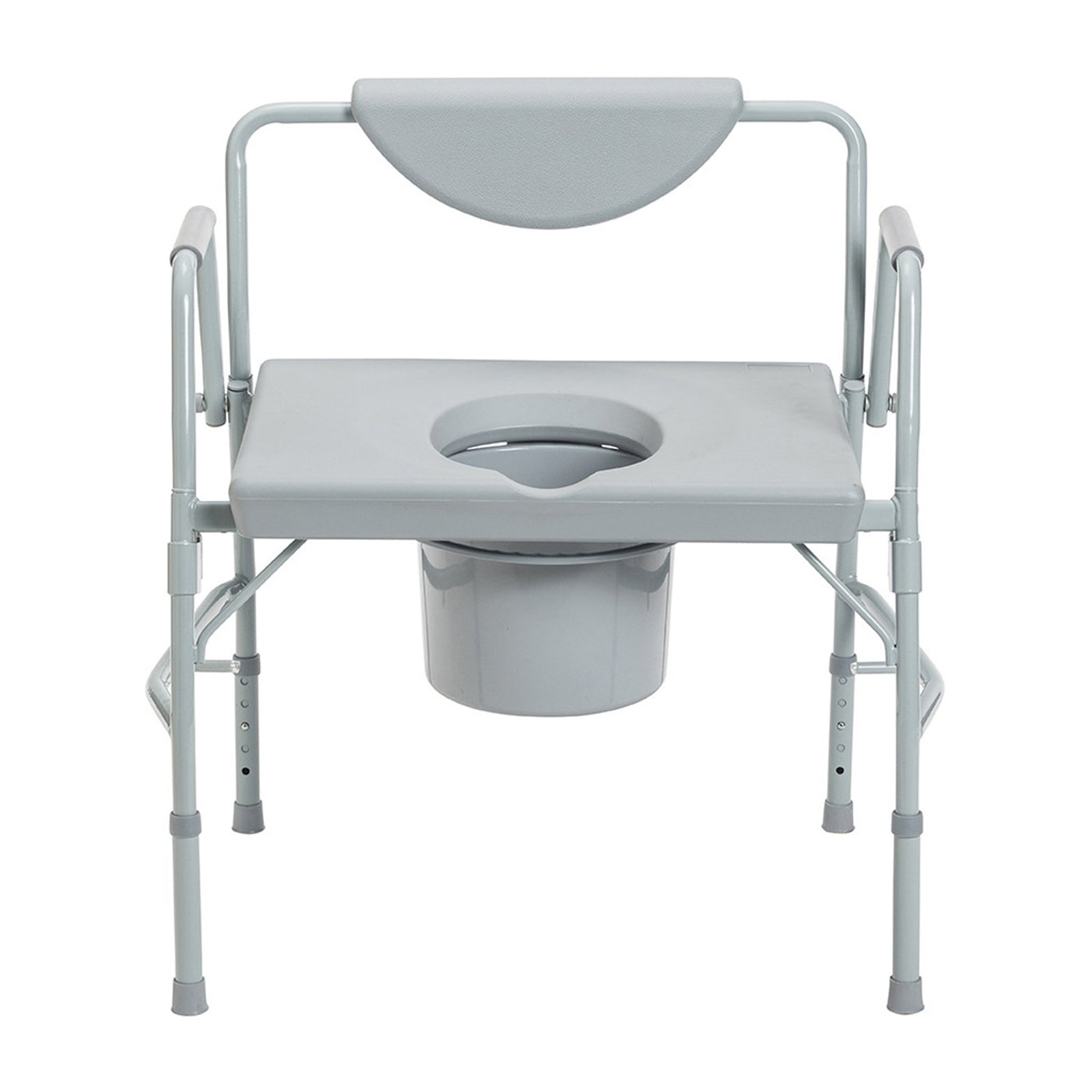 Drive DeVilbiss Heavy Duty Oversized Commode, 650 lb Capacity