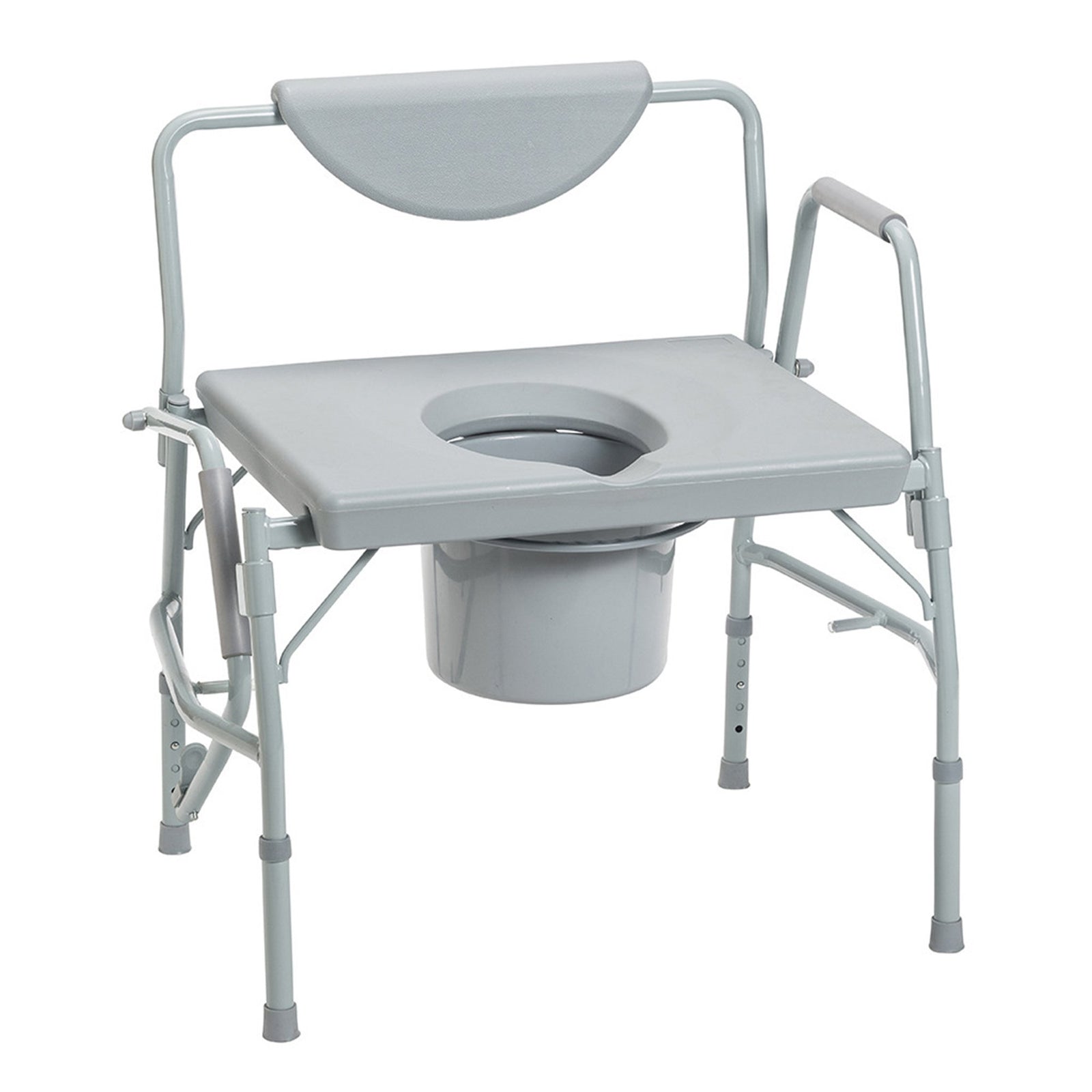 Drive DeVilbiss Heavy Duty Oversized Commode, 650 lb Capacity