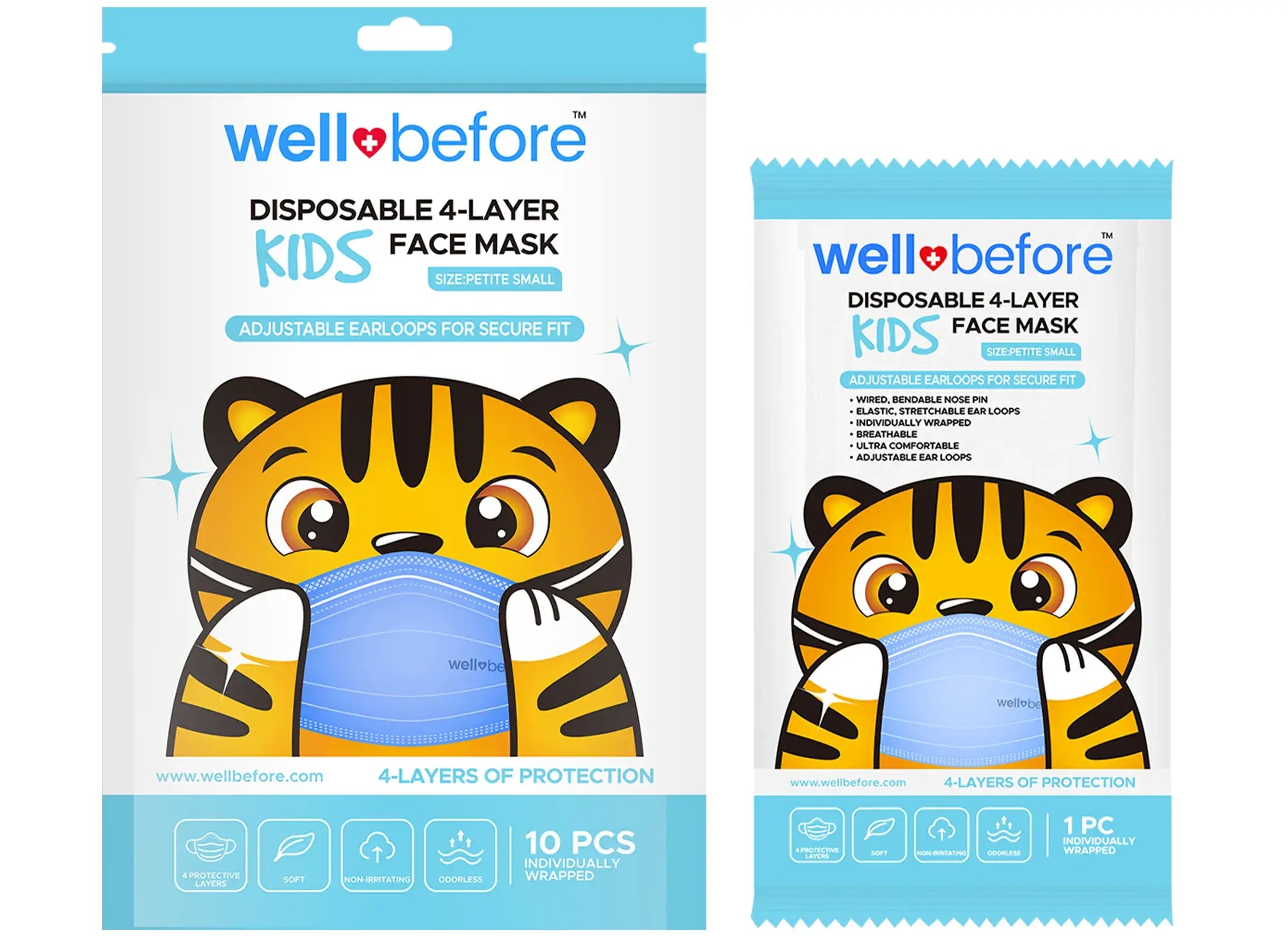 Disposable 4-Ply Kids Mask