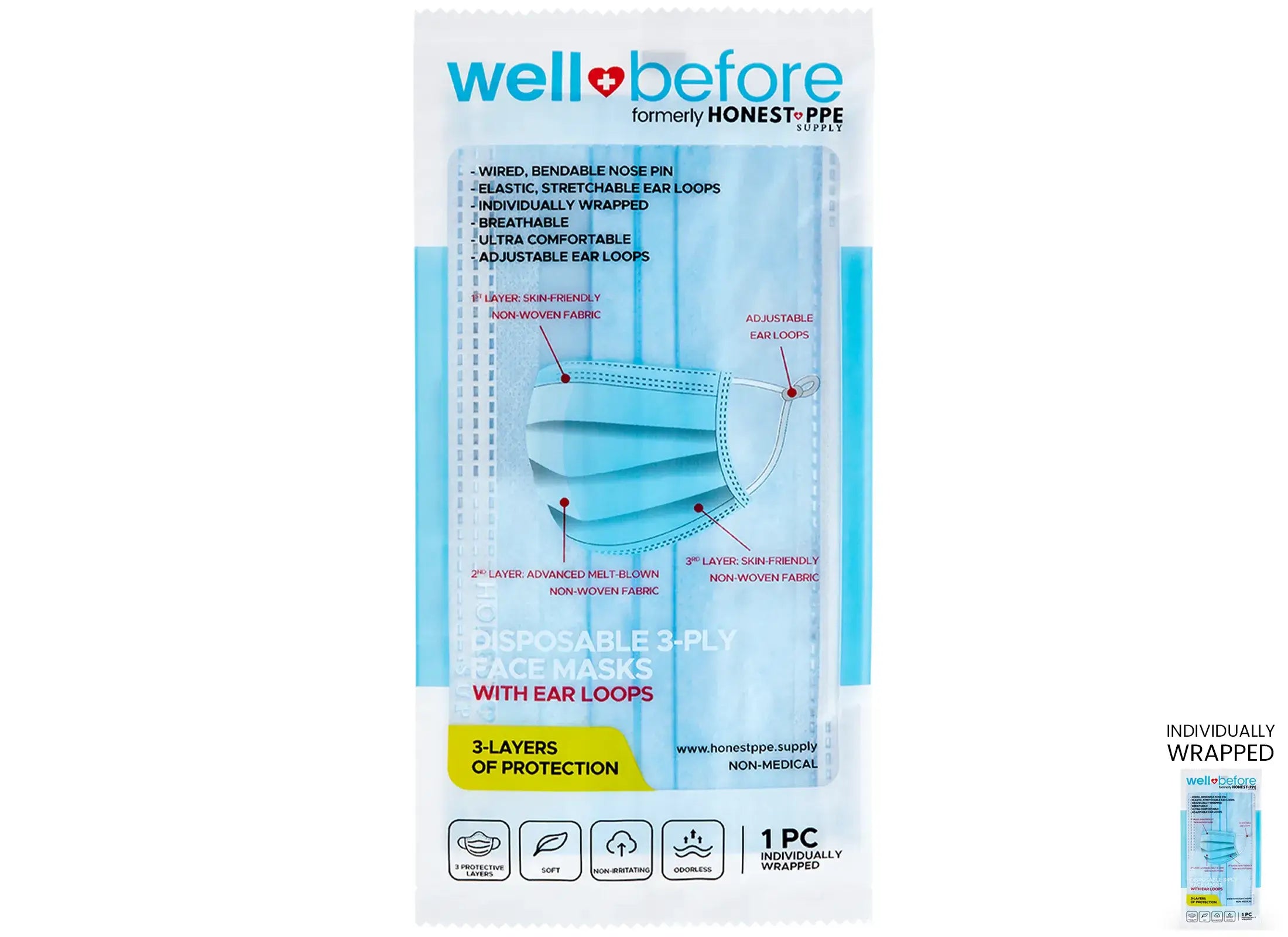 Disposable 3-Ply Mask