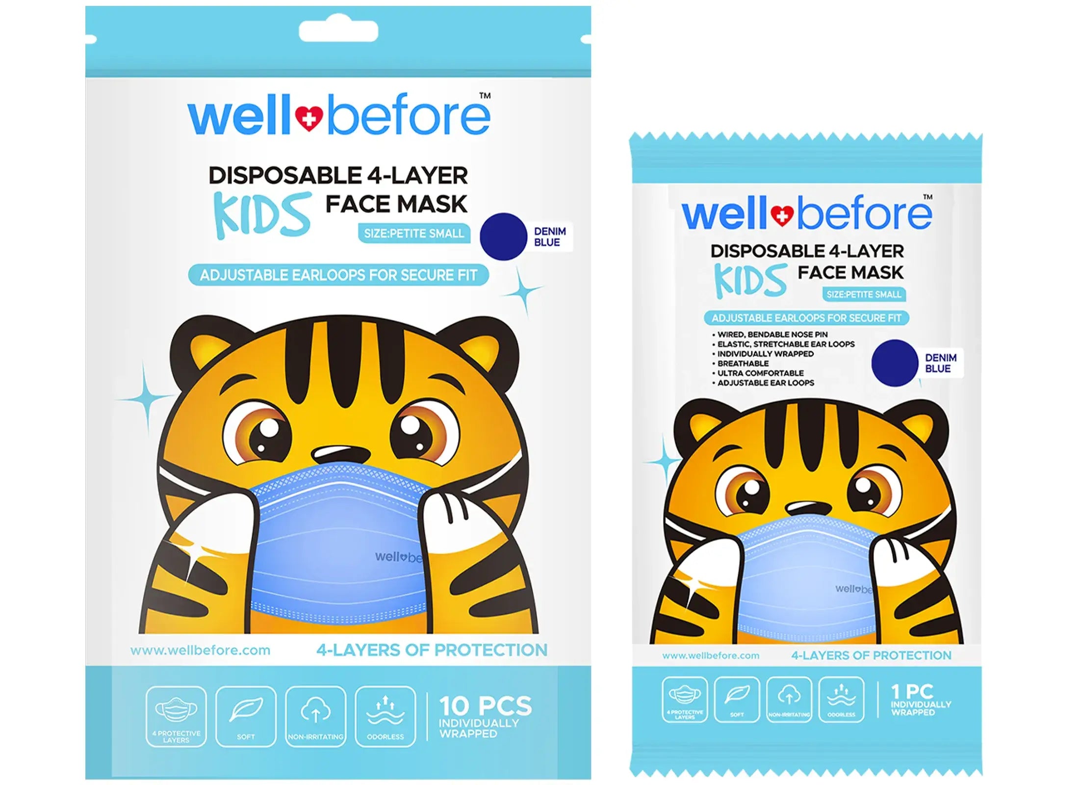 Disposable 4-Ply Kids Mask