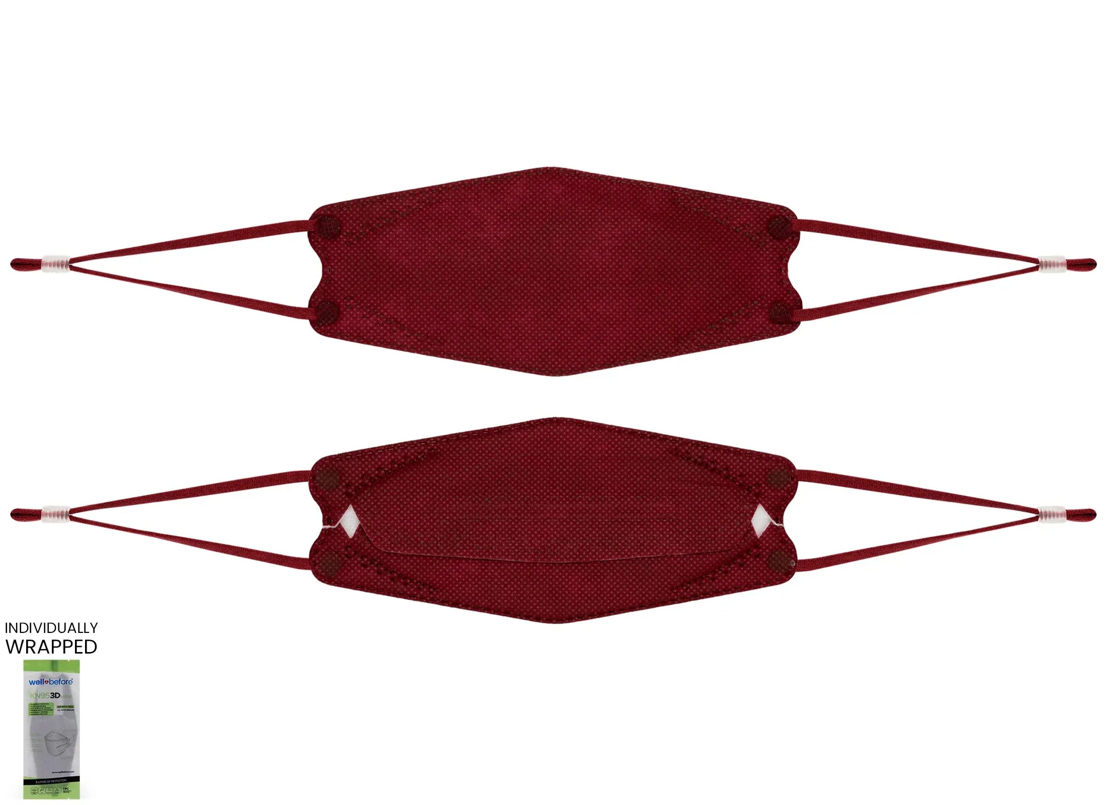 Kids KN95 3D Mask | Individually Wrapped, Elastic Ear Loops