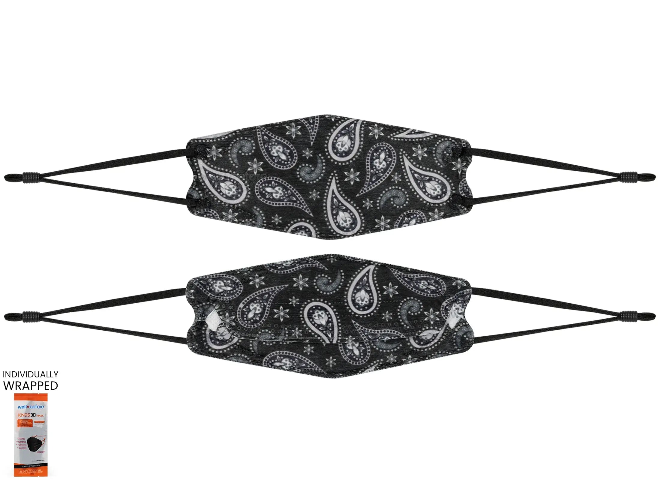 Kids KN95 3D Mask | Individually Wrapped, Elastic Ear Loops