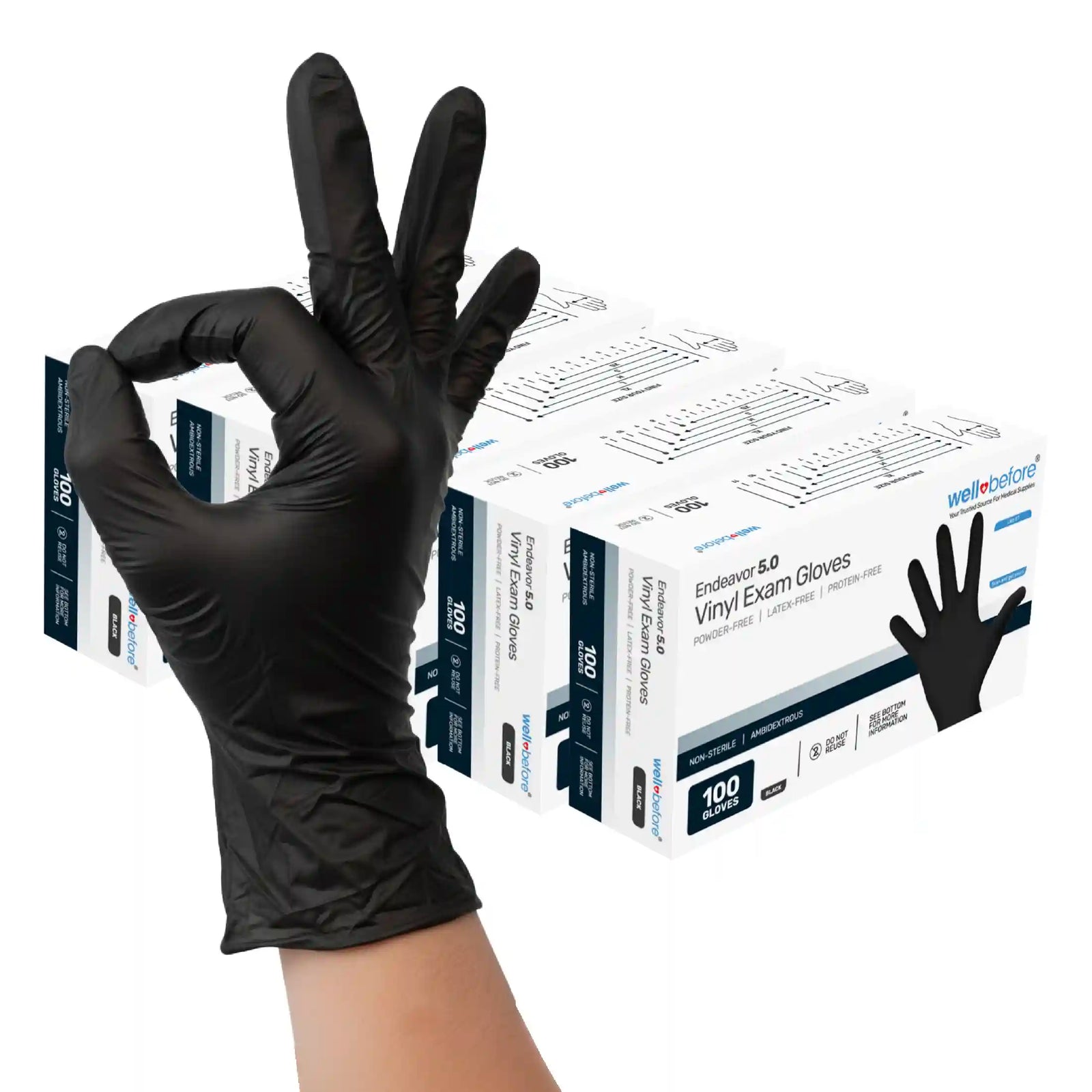 WellBefore Endeavor Vinyl Examination Gloves For Bulk Orders