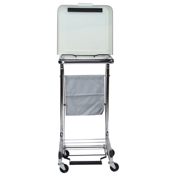 Blickman Rolling Hamper Stand with Foot Pedal - 36-42 Gallon Capacity