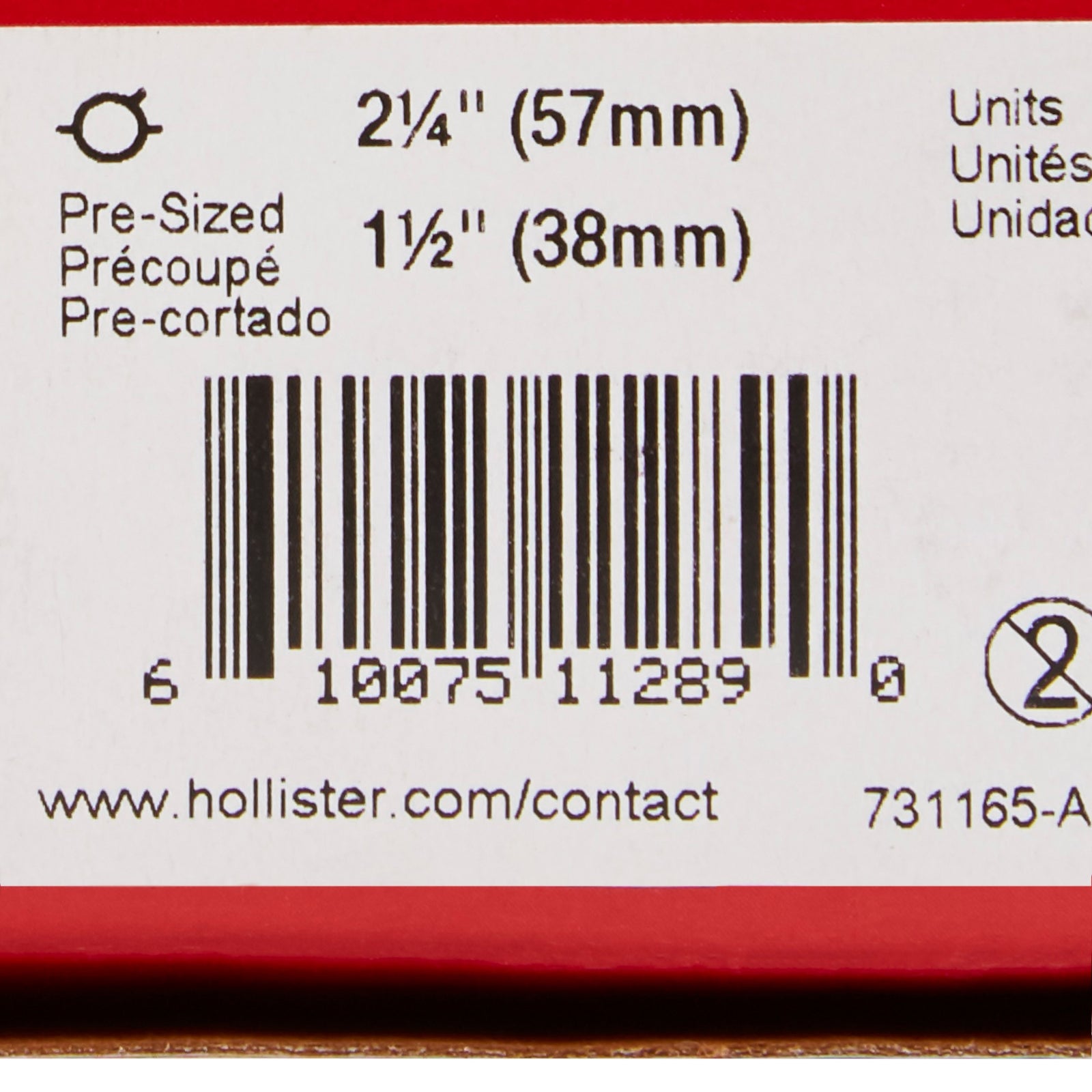 Hollister New Image Flextend Precut Ostomy Barrier, 57mm Flange, 1-1/2 Inch Opening