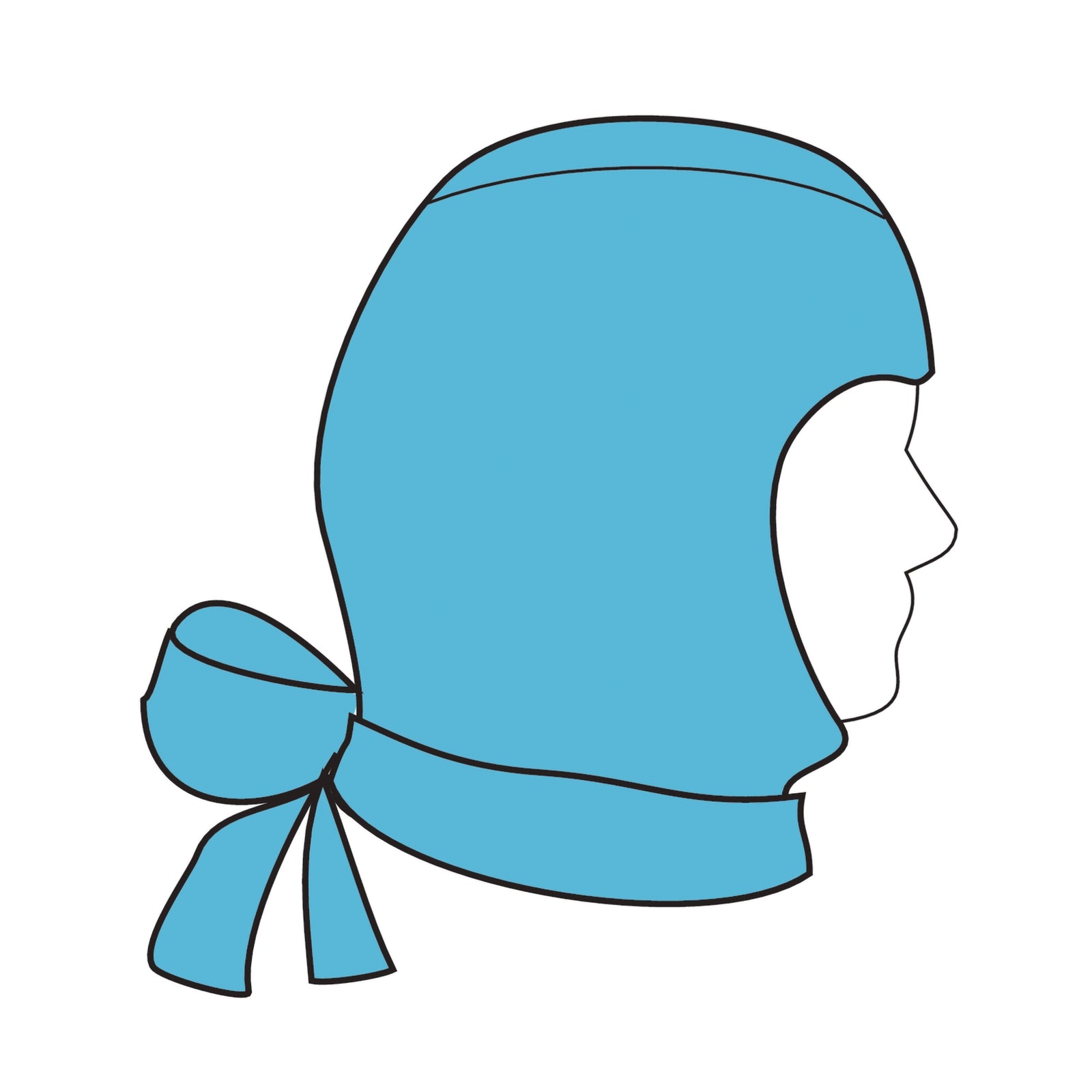 Surgical Head Covering with Tie Closure