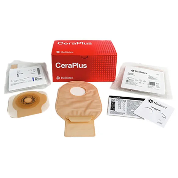 Hollister CeraPlus 1-Piece Urostomy Pouch Kit, Cut-to-Fit, 2-1/8 Inch, Soft Convex, Tape, Non-Sterile