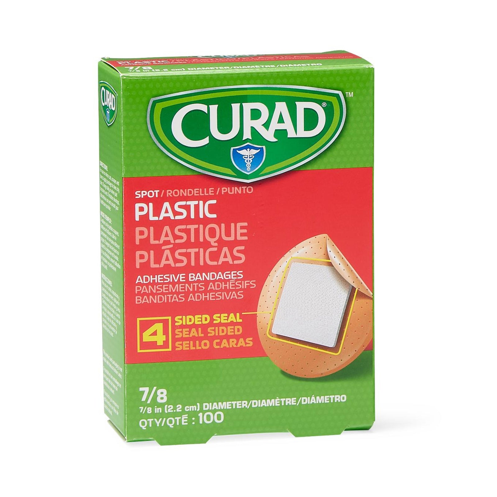 Curad Plastic Tan Adhesive Spot Bandages
