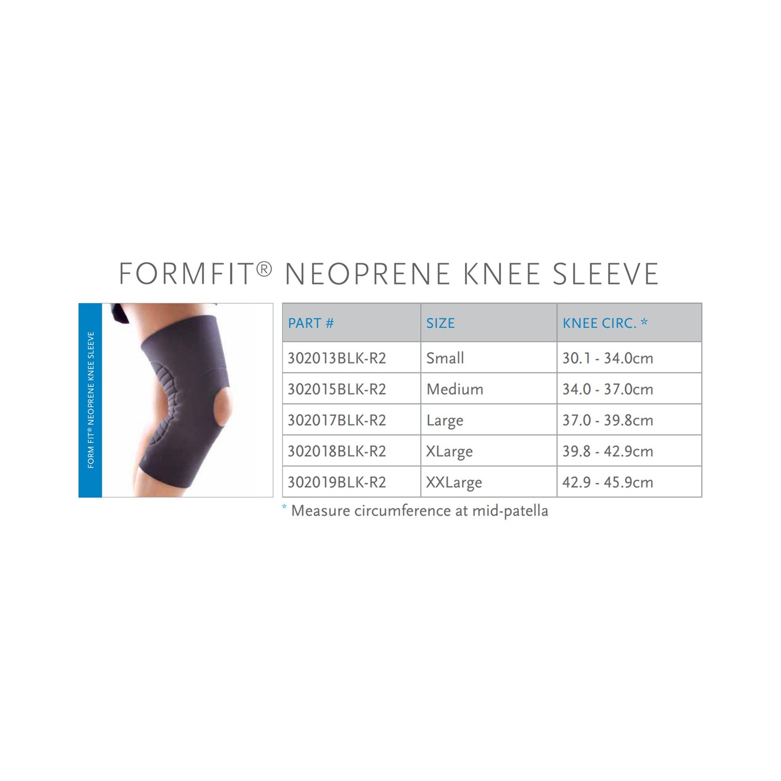 FormFit® Large Knee Support with Open Patella