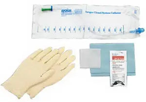 Hollister Apogee Closed-System Firm Intermittent Catheter Kit - 6 fr & 18 fr Sizes