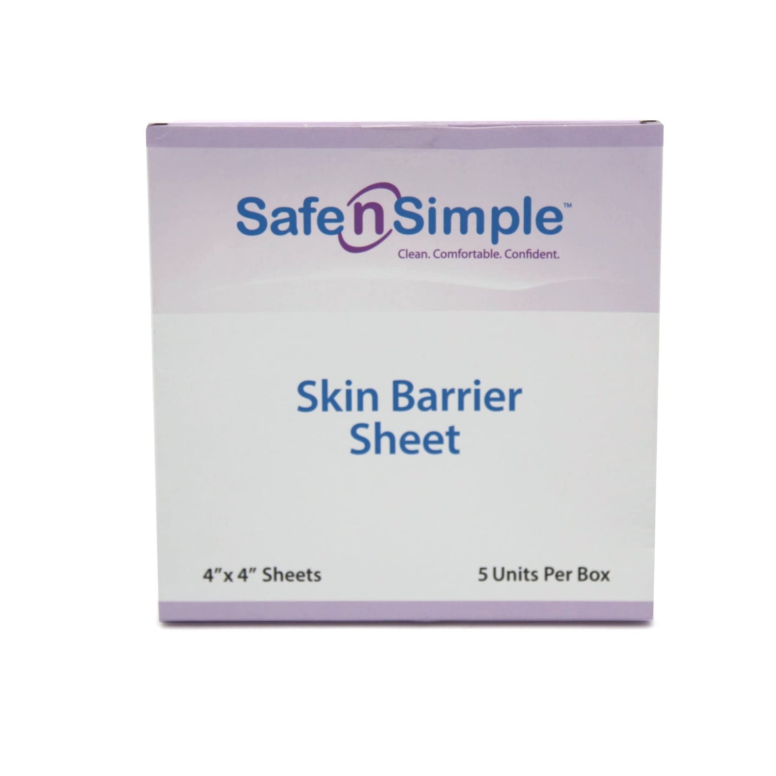 Safe N Simple 4" x 4" Skin Barrier Sheet Plus with Aloe and Zinc Oxide