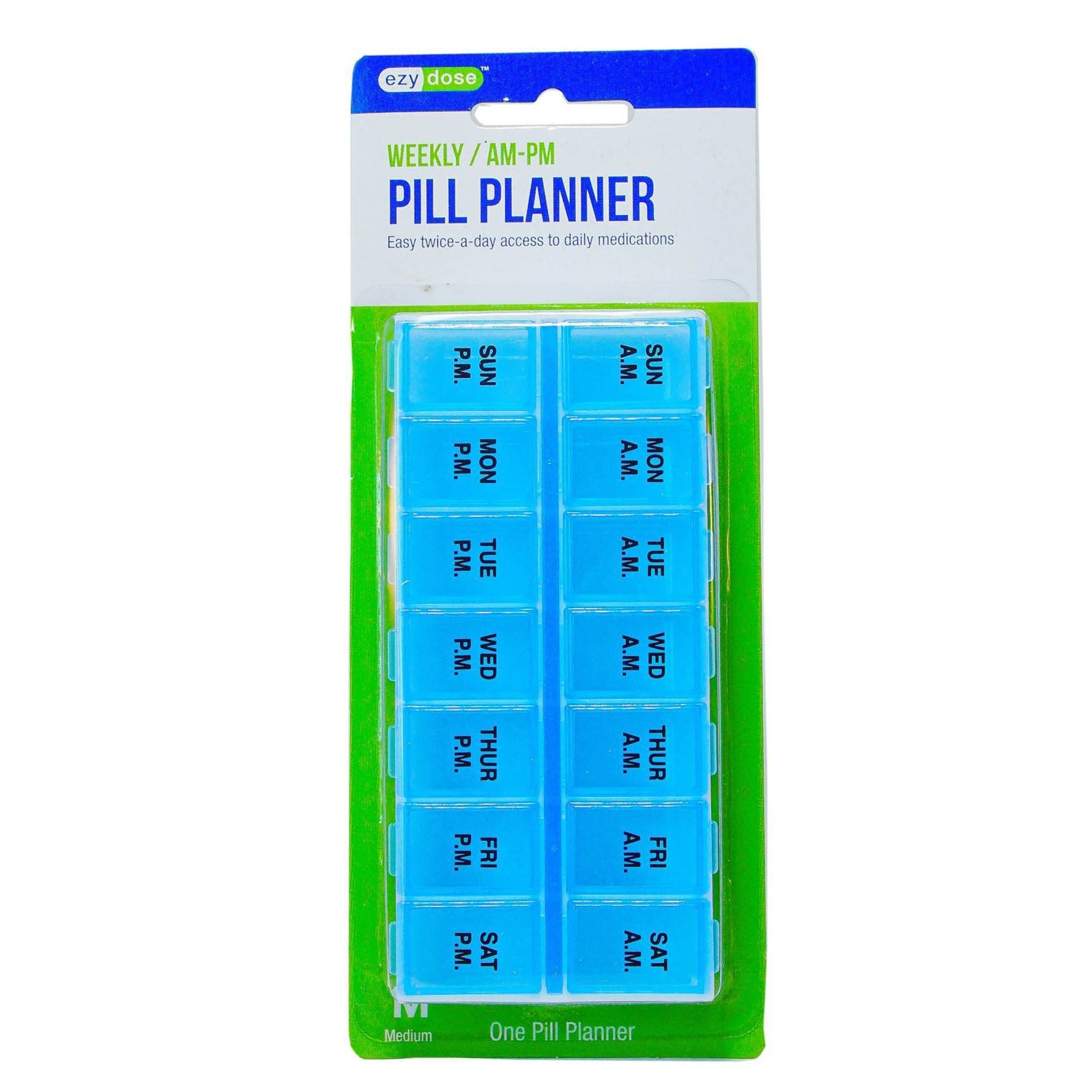 Ezy Dose Medium 7-Day 2-Dose Pill Organizer