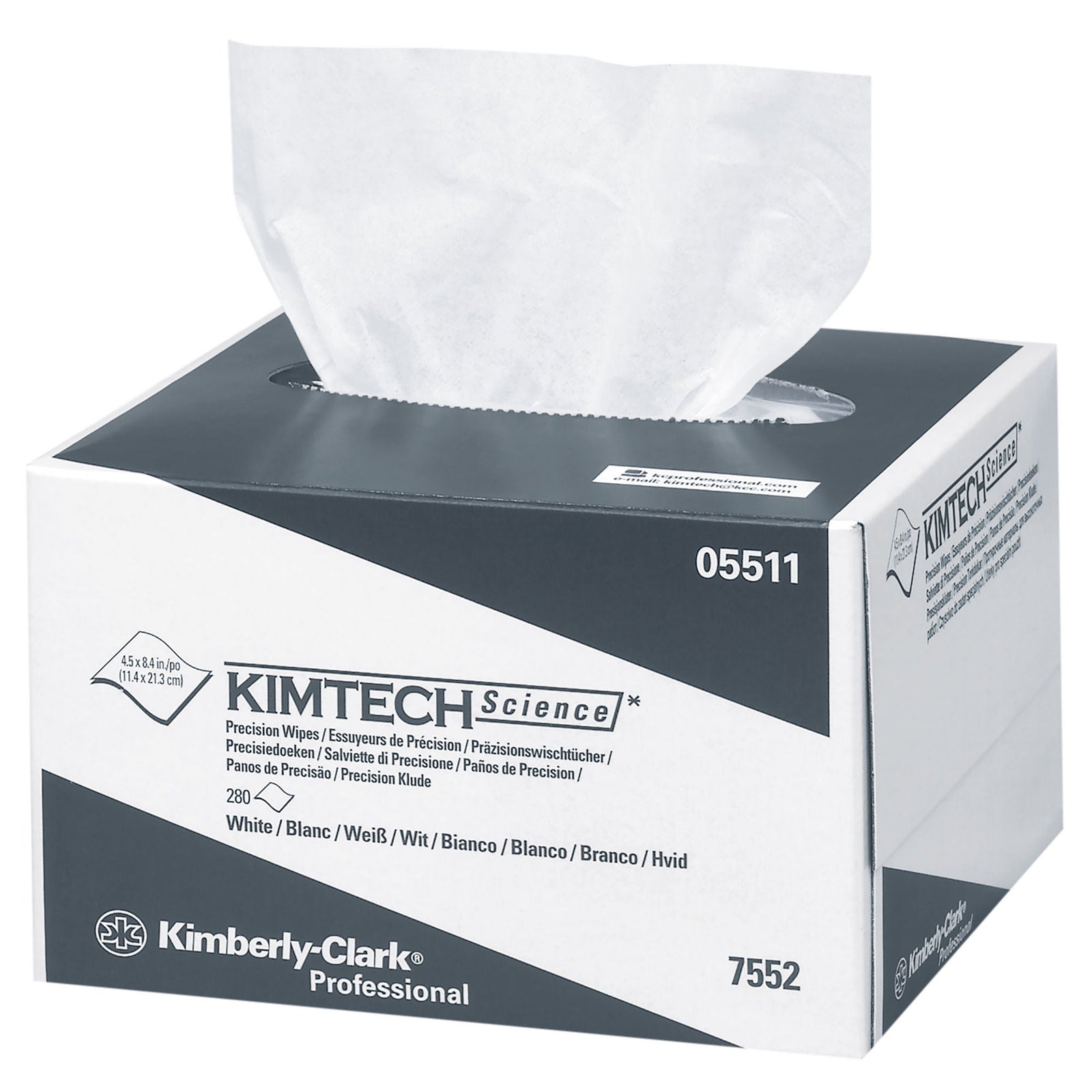Kimtech Science Precision Wipes, White, 4.5 x 8.4 Inch