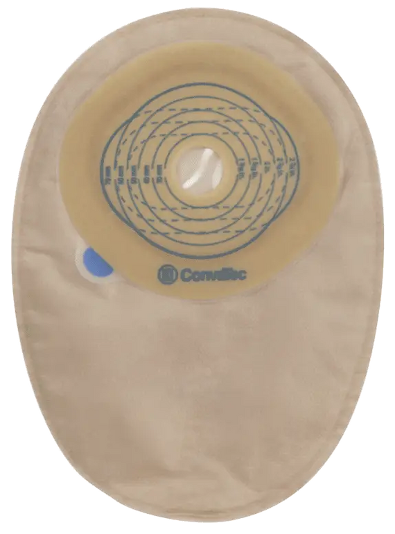 Convatec Esteem + One-Piece Cut-to-Fit Closed-End Ostomy Pouch, 12" Panel, 8" Length
