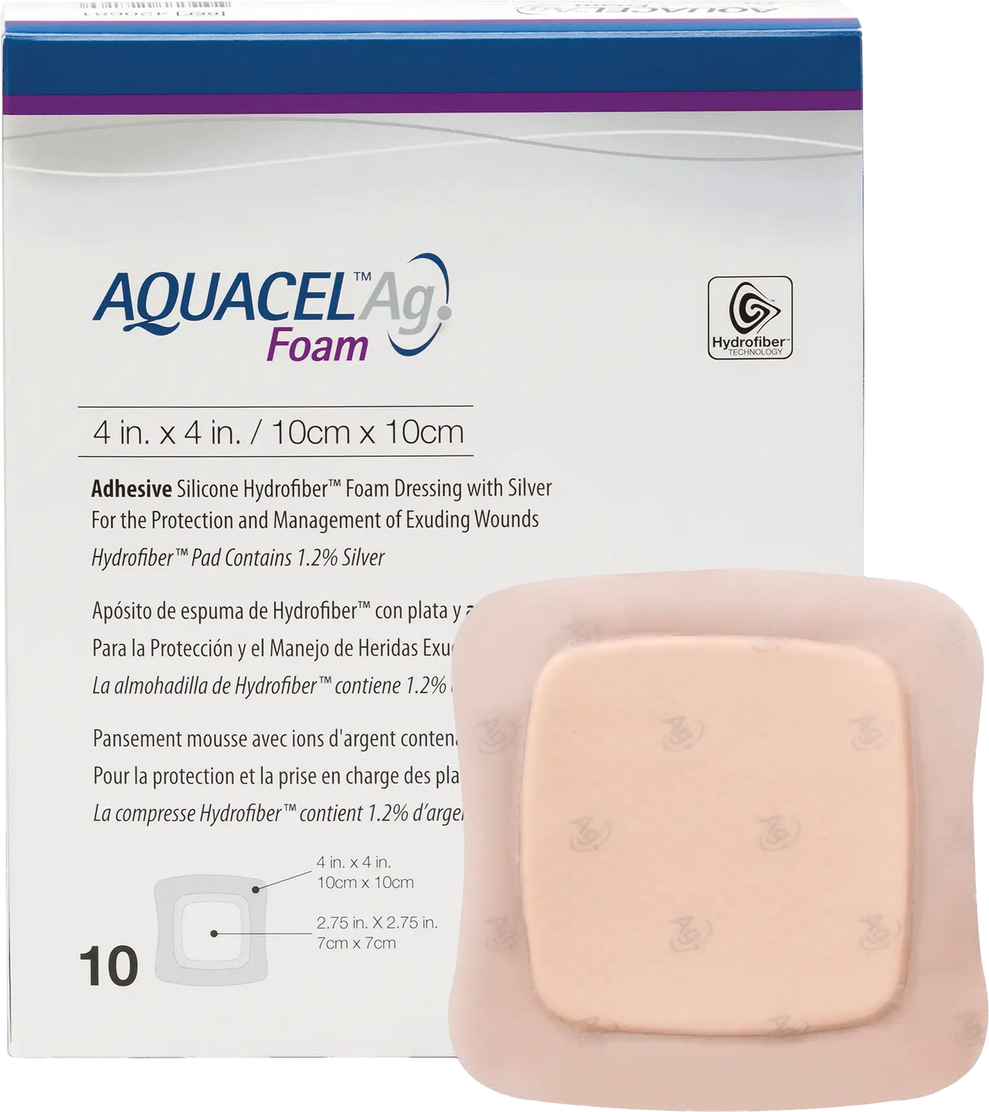 ConvaTec AQUACEL Ag Foam Adhesive Dressings