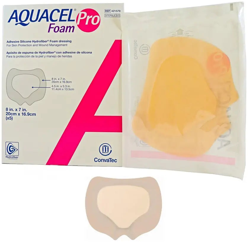 Convatec Aquacel Foam Pro Adhesive Dressing Sacral 8 x 6-3/4 in