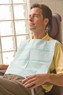 Graham Medical Dental Bib - White, 16-1/2 x 19 Inch