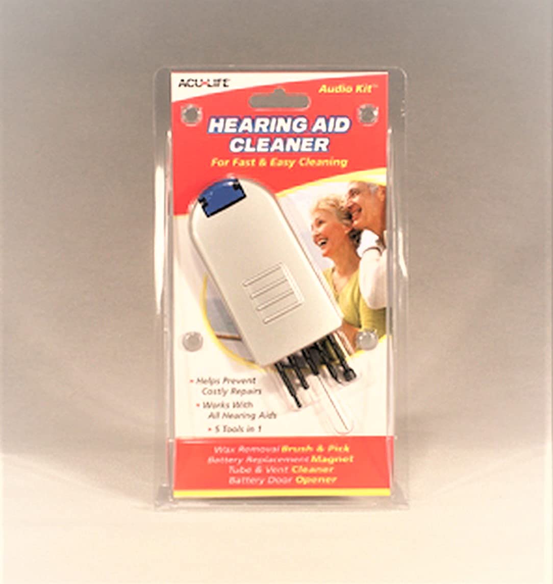 Audio-Kit Hearing Aid Cleaner Kit with 5-in-1 Tools