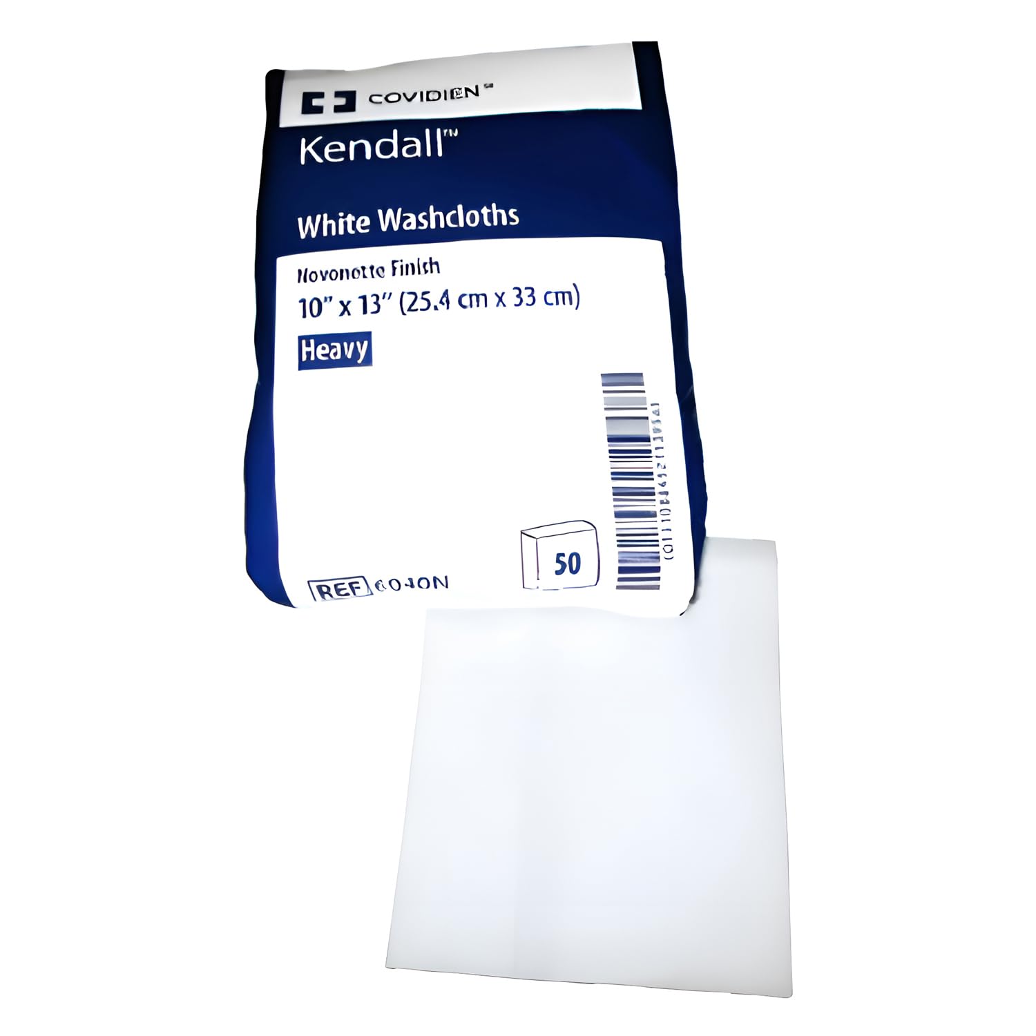 Cardinal Health White Washcloth 10" x 13" - Moderate & Heavy Absorbency