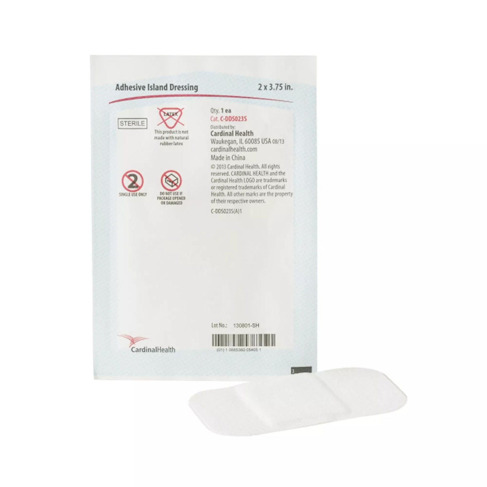 Cardinal Health Adhesive Island Dressing, Sterile