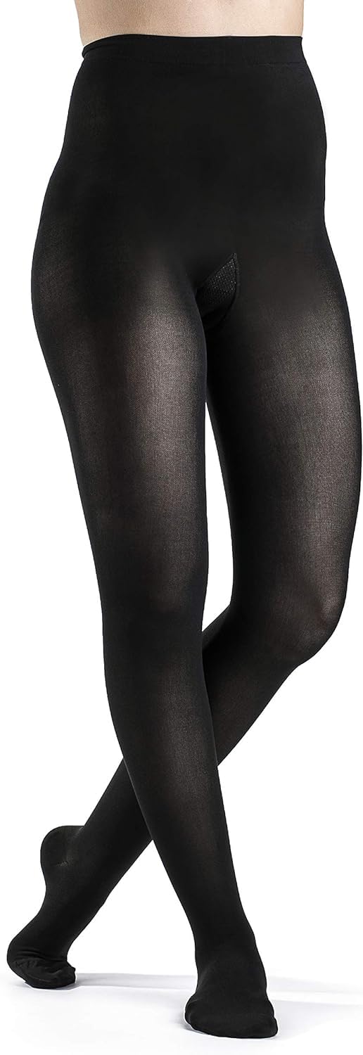 Sigvaris 843P Style Soft Opaque Compression Pantyhose
