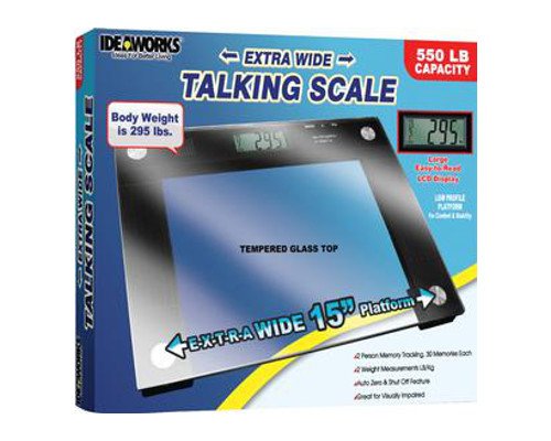 Jobar International Talking Scale with Tempered Glass Platform