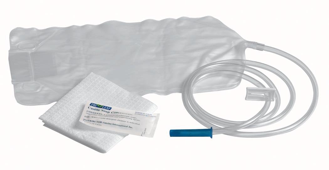 Medline Valu-Pak Enema Bag Set with Clamp 1,500 cc