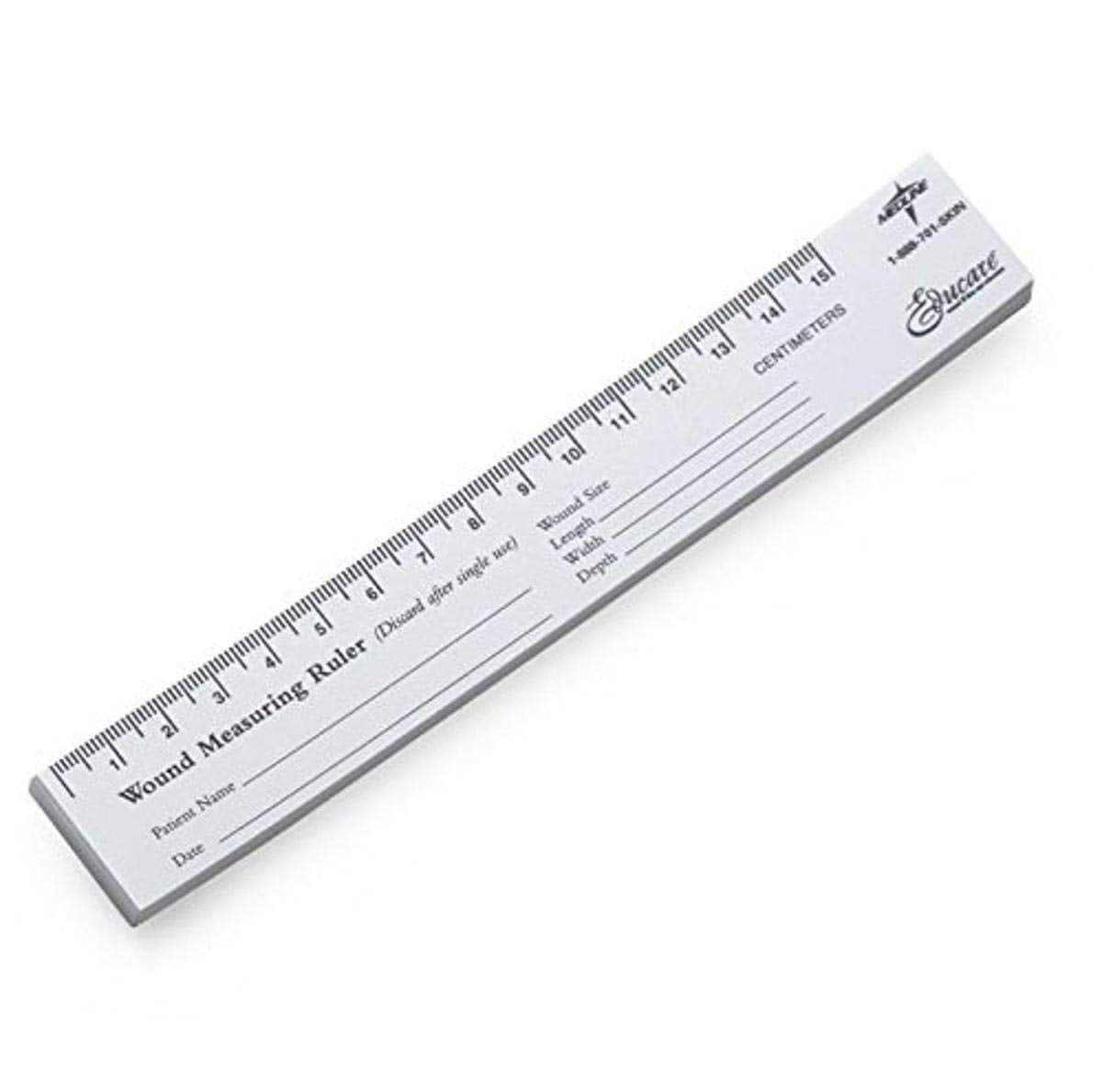 Medline Paper Wound Ruler, 15 cm