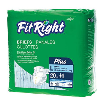 Medline Extra Cloth-Like Brief Small Size