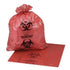 Medegen Biohazardous Waste Bag Red/Black 33 Gallon 1.20mil