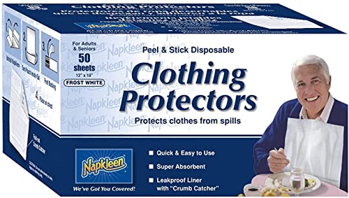 Alex Orthopedic Disposable Adult Bib, Blue, Large