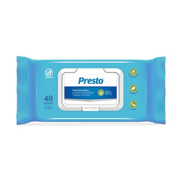 Presto Disposable Adult Washcloth, 8 x 12