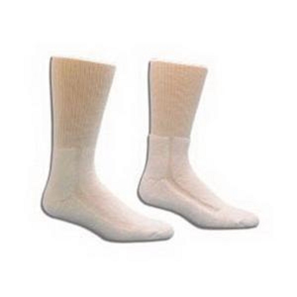 Salk Company HealthDri Foot-Friendly Diabetic Acrylic Socks, White, Latex-Free
