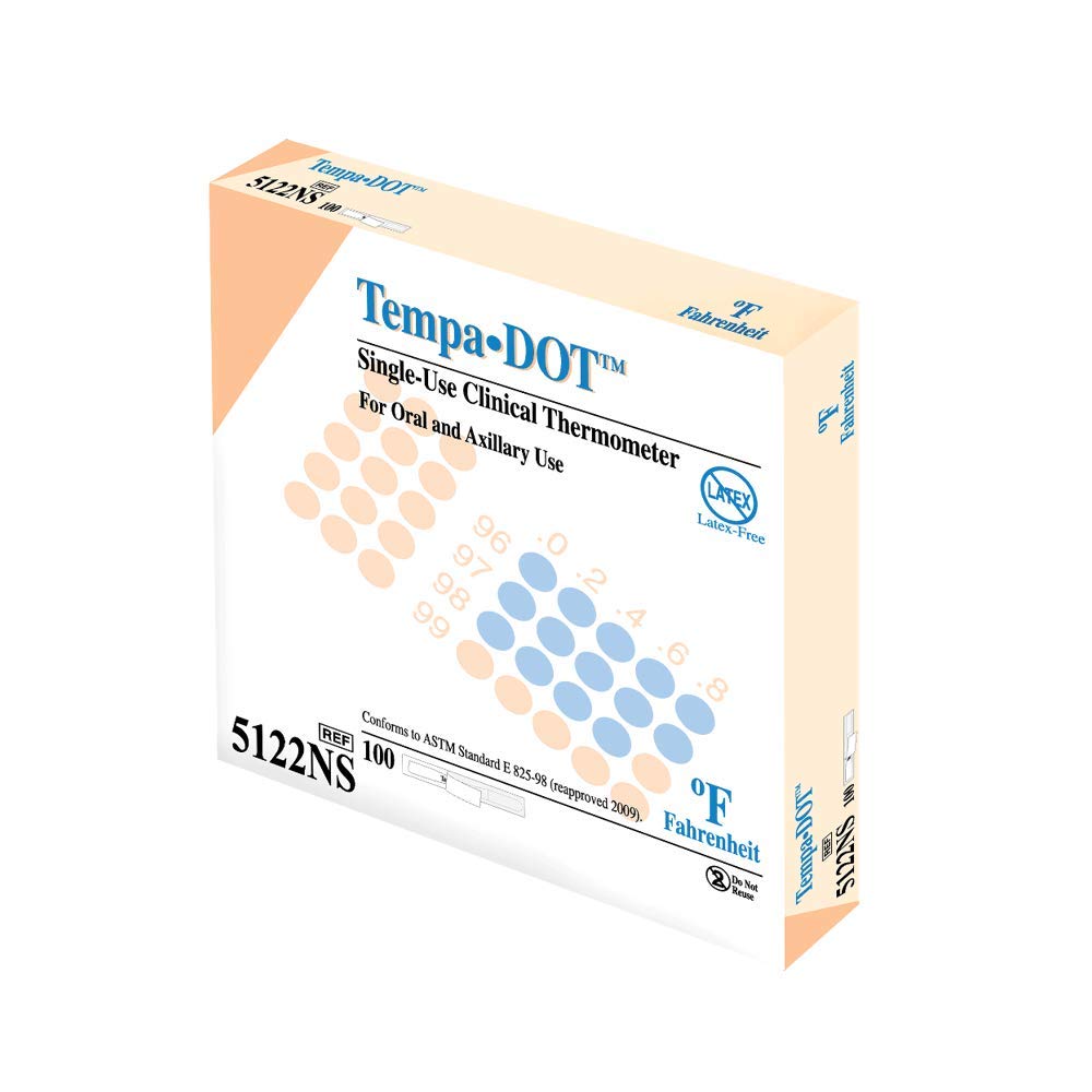 TEMPA-DOT Single-Use Thermometer Box of 100