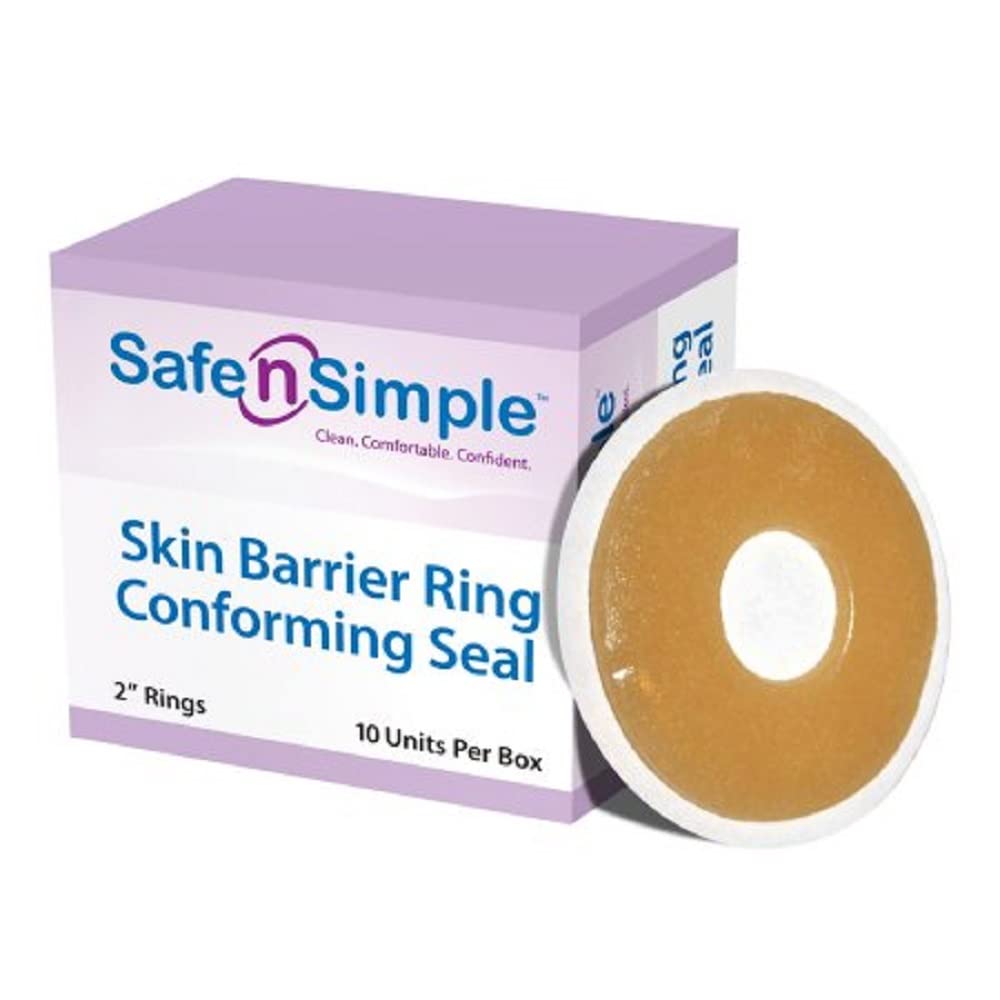 Safe N Simple 2" Conforming Skin Barrier Rings, Extra Thick