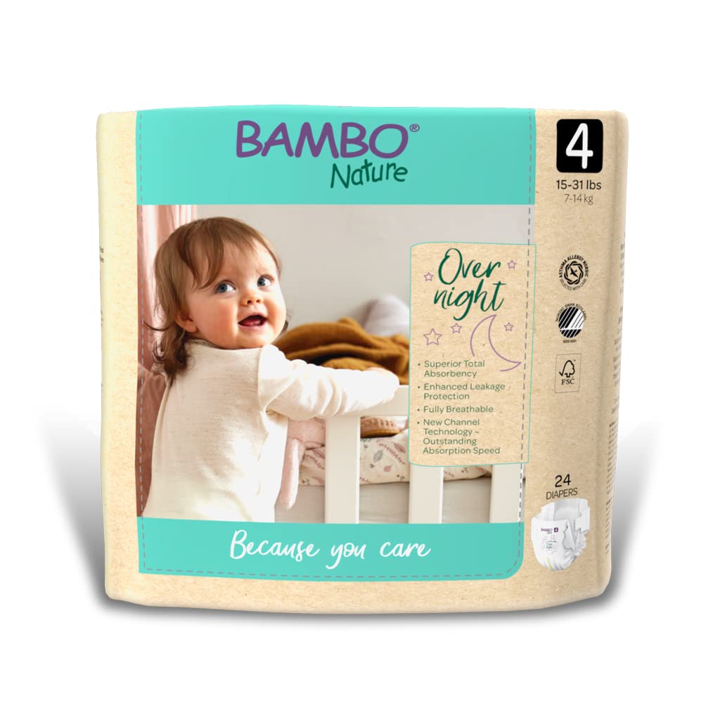 Abena Overnight Baby Diaper - Size 4 (15-31 lbs) & Size 6 (35+ lbs)